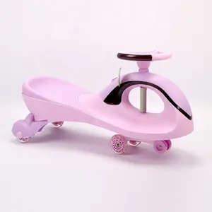 Toptan çocuklar için salıncak araba bebek bisikleti araba ışık/çocuk büküm araba/bebek büküm araba