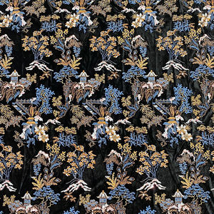 Tessuto coreano con perline di velluto e paillettes ricamato stile cinese pesante con <span class=keywords><strong>tenda</strong></span> da scarpe per la casa cappotto abito - Product Image 3