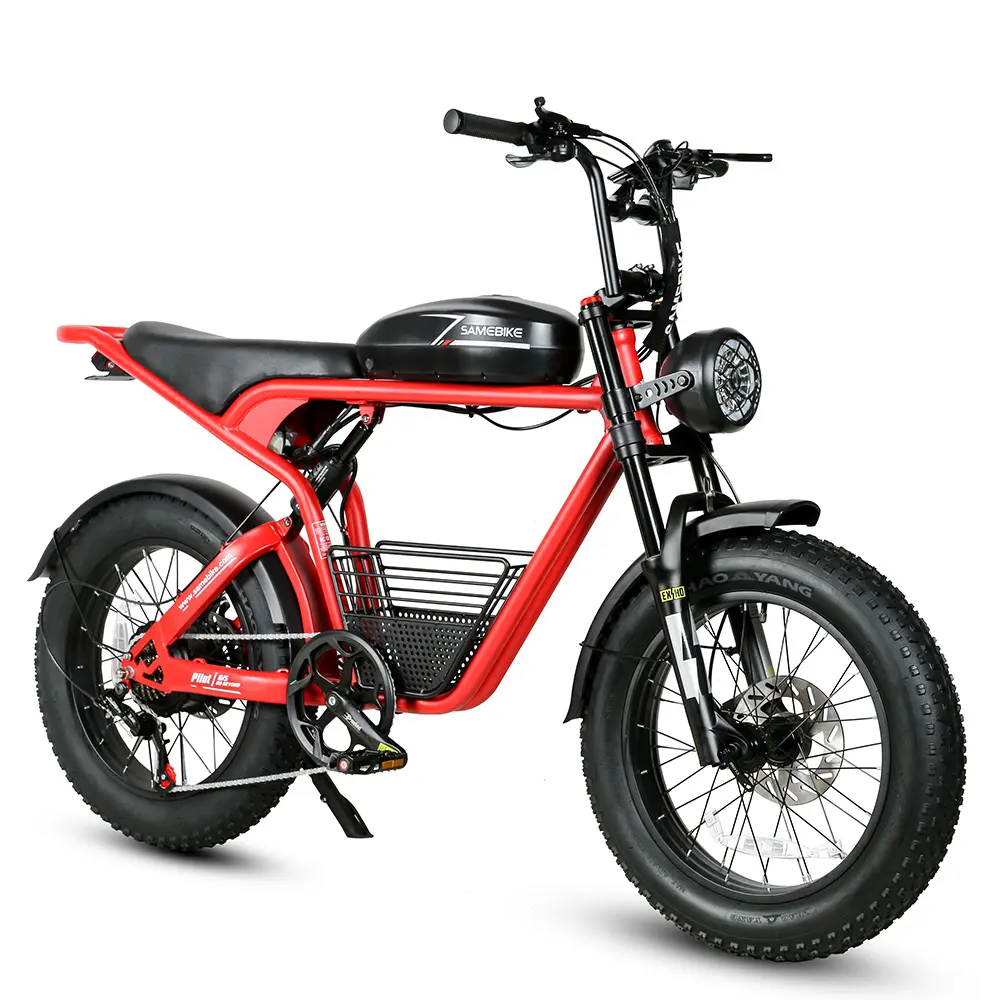 2024 Sambike Bicicleta elétrica super rápida estilo retrô de fábrica 45 km/h 1000 W Bicicleta elétrica para adultos pneu gordo Bicicleta elétrica
