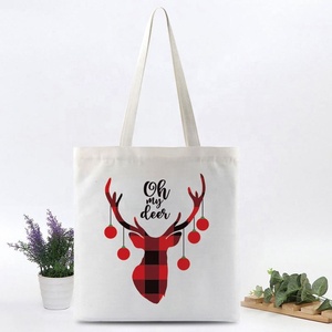 Personalización Navidad temática reciclar <span class=keywords><strong>lienzo</strong></span> compras bolsa <span class=keywords><strong>de</strong></span> regalo <span class=keywords><strong>de</strong></span> Navidad bolsas <span class=keywords><strong>de</strong></span> compras <span class=keywords><strong>de</strong></span> lona - Product Image 5
