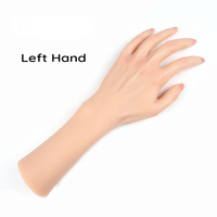 Lootaan outils pour les ongles entraînement des mains en Silicone nouveau doux Nail Art entraînement doigt en caoutchouc véritable main pour les ongles en acrylique