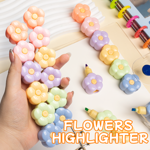 Homu Sáng Tạo 5-Màu Hoa Huỳnh Quang Nhựa PP <span class=keywords><strong>Highlighter</strong></span> Bút Đánh Dấu Thiết Lập Cho Trẻ Em Trường Văn Phòng Phẩm Và Sơn - Product Image 3