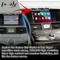 Lsailt inalámbrico Carplay Android Auto HD Actualización de pantalla para Infiniti Q70 M35 M37 M25 IT06 Nissan Fuga soporte Mirror Link