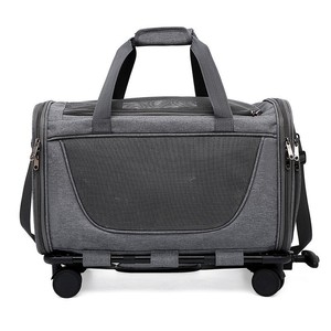 กระเป๋าพับได้มีสายคล้องไหล่ข้างเดียวสำหรับสุนัขแมวกระเป๋าสัตว์เลี้ยงแบบพกพากระเป๋าแบบมีล้อลากกระเป๋าสำหรับสัตว์เลี้ยงแบบพกพา - Product Image 1