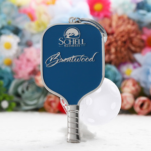 Quà Tặng Lưu Niệm Thể Thao Pickleball Móc Chìa Khóa Tùy Chỉnh Mini Pickleball Mái Chèo Hình Logo <span class=keywords><strong>Keychain</strong></span> Với Nhựa Bóng Phụ Kiện - Product Image 2