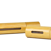 Flacon en verre pour huile essentielle écologique de 10 ml avec bouchon et base en bambou