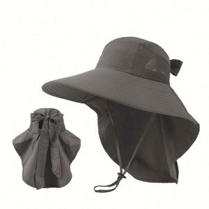 Quick Dry Sun <b>Hat</b> UV Protection Foldable Waterproof Wide Brim Bucket <b>Hats</b> with Neck Flap for Summer Beach Fishing Hiking Gift - Product Image 4