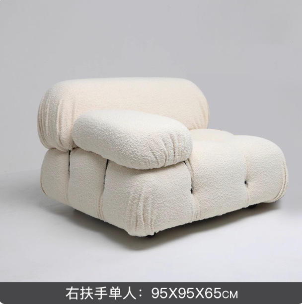 Right armrest single seat (95*95*65cm)