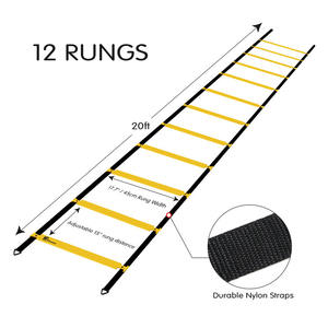 Allenamento personalizzato per allenamento di calcio con Cross <span class=keywords><strong>Agility</strong></span> scaletta Set di attrezzature per agilità con Logo - Product Image 3