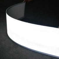 Plaque de guidage lumineux LED en PMMA acrylique transparent et alliage d'aluminium, taille personnalisable, certifiée CE, 12V/24V, design moderne