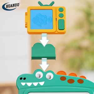 Hete Verkoop 2 In 1 Ander Educatief Speelgoed Dinosaurus Tekentafel Set Schilderen Speelgoed Met Bouwstenen Set Voor Kinderen - Product Image 5