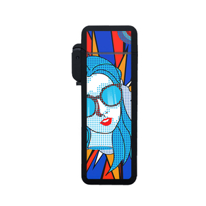 Encendedores de Butano de Llama Azul Resistentes al Viento con Impresión UV y Logotipos Personalizados de Estilo Pop de Moda de Plástico al por Mayor de Fábrica, Regalos Promocionales de Cigarrillos - Product Image 2