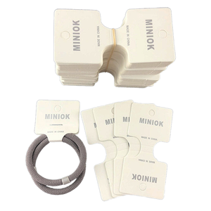 Cartes à bijoux holographiques de luxe personnalisées avec logo imprimé, étiquettes suspendues perforées en papier pliable pour montres, bracelets, boucles d'oreilles et colliers - Product Image 1