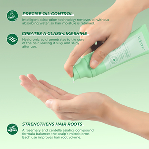 Shampooing Sec OEM/ODM Contrôle Sébum Sans Rinçage Pour Tresses et Cheveux Bouclés – Gel Nettoyant Volumisant Sans Eau - Product Image 4