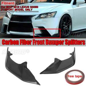Divisor de Parachoques Delantero de Fibra de Carbono Real para LEXUS GS, Difusor, Kit de Carrocería, Protector de Alerón para LEXUS GS350 F-SPORT 2013 2014 2015 - Product Image 1