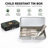 Boîte en métal résistante aux enfants avec logo personnalisé, boîte en métal CR résistante aux enfants