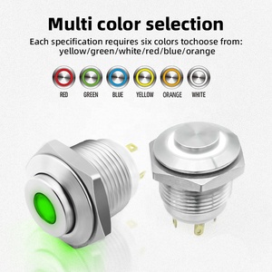 Benlee Kim Loại chuyển đổi ON-OFF thiết lập lại Start-Stop <span class=keywords><strong>mini</strong></span> <span class=keywords><strong>LED</strong></span> ánh sáng IP67 <span class=keywords><strong>push</strong></span> <span class=keywords><strong>button</strong></span> 12V chiếu sáng thiết bị chuyển mạch không thấm nước 16/19/22mm - Product Image 5