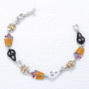 All'ingrosso moda tutti i santi accessori di Halloween gioielli smaltato strega caramelle fantasma teschio ciondolo braccialetti divertenti - Product Image 3