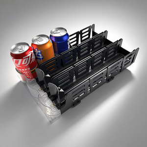 Bandejas de empuje para estante de supermercado para máquina expendedora, sistema de empuje de Metal, organizador de bebidas, empujador - Product Image 1