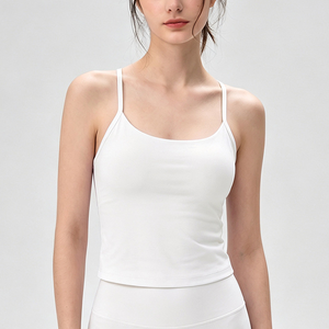 Top Deportivo YIYI con Cuello Cuadrado y Espalda en Forma <span class=keywords><strong>de</strong></span> Mariposa, con Relleno, <span class=keywords><strong>de</strong></span> Nailon y <span class=keywords><strong>Lycra</strong></span>, Transpirable, <span class=keywords><strong>de</strong></span> Alta Elasticidad, para Pilates, Fitness y Yoga - Product Image 5