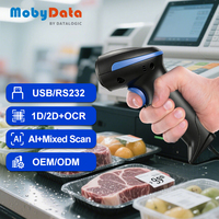 Escáner de Códigos de Barras 1D 2D con Cable Mobydata HS300 para Punto de Venta Minorista, Lector de Códigos de Barras de Alta Resolución de 1MP