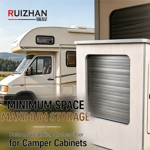 Puerta <span class=keywords><strong>Enrollable</strong></span> de PVC para Muebles de Plástico, Puerta <span class=keywords><strong>Enrollable</strong></span> para Armarios, Conversión de Puertas para Autocaravanas - Product Image 4