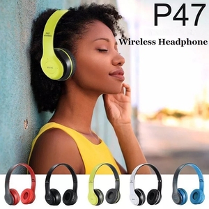 Factory Wholesale <strong>P47</strong> <strong>Wireless</strong> <strong>Headphones</strong> HiFi Stereo Over-Ear <strong>Headphone</strong> 5 Colors Foldable Blue Tooth Earbuds for Sport Gaming - Product Image 2