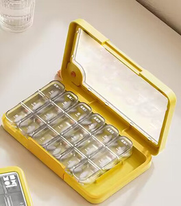 กล่องใส่ยาแบบใส 14 ช่อง แบ่งช่องรายวัน 2 ช่องเช้า/เย็น ขายดี - Product Image 4
