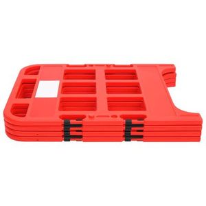 Clôture de sécurité de haute qualité, amovible, extensible, pour la construction routière, clôture de sécurité routière en plastique, barrières pliables - Product Image 5