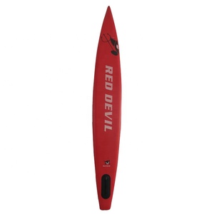 FAVORITE 2019 New Design China Inflatable PVC <strong>Stand</strong> up <strong>Paddle</strong> Board-Racing 12'6"-22" <strong>Red</strong> &amp; Black 15-18PSI - Product Image 6