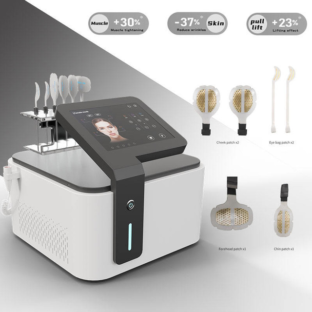 NEW Facial Lifting Machine Wrinkle Removal Skin Firming Tightening Portable Magnetic Face Machine Skin Analyzer