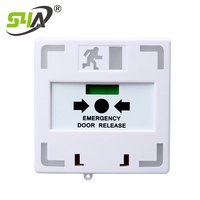 Alarme incendie réarmable en cas de bris de verre d'urgence pour le contrôle d'accès d'urgence avec lumière LED et déclencheur de porte de point d'appel