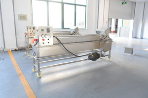 Tự Động Băng Tải Vành Đai Máy Chiên Liên Tục Lpg Gas Nồi Chiên Khoai Tây Chiên Sâu Nồi Chiên Gà Nugget Donut Máy Chiên - Product Image 4