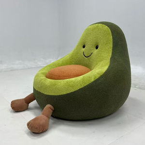 Sillón Individual de Tela con Diseño de Fruta para Decoración de Sala de Estar, Estilo Aguacate - Product Image 1