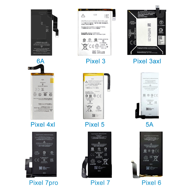 Wholesale Original Mobile Phone Battery for Google Pixel Xl 2xl 3xl 4xl 3A 4A 7A 3 4 5 6 7 8 9 Pro In-Stock Battery