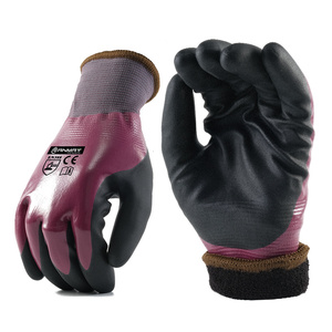 Gants de travail certifiés EN388, 13 jauges, haute adhérence, respirants, en polyester tricoté, enduits de nitrile, gants de sécurité - Product Image 1