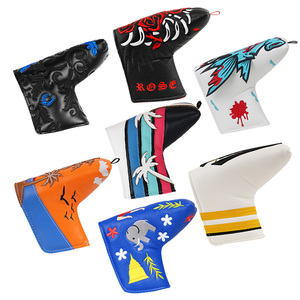 Quick Delivery Embroidered Golf Headcovers Golf Accessories PU Leather Golf 1 3 5 Driver Wood <b>Putter</b> <b>Head</b> <b>Cover</b> - Product Image 3
