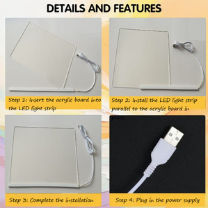 Tablette numérique à écran LED effaçable 7 couleurs pour enfants, jouet éducatif et outil d'enseignement <span class=keywords><strong>en</strong></span> <span class=keywords><strong>ligne</strong></span>, pour messages et écriture quotidienne DIY - Product Image 5