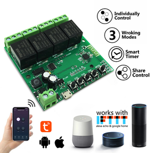 Smart WiFi inalámbrico empujando relé interruptor momentáneo 5V DIY relé inteligente módulo Compatible con <span class=keywords><strong>Alexa</strong></span> eco IFTTT - Product Image 1