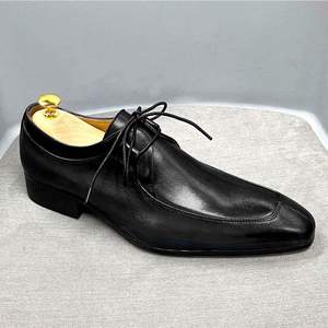 Chaussures habillées décontractées en cuir populaires pour hommes - Chaussures Derby multicolores, basses, à lacets, pour tenue formelle - Product Image 6