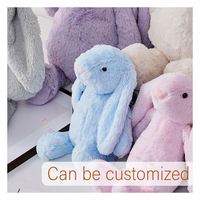 Peluche Lapin de Pâques à Longues Oreilles, Mignonne et Super Douce, 31-50cm, Rembourrage Coton PP, Cadeau d'Anniversaire pour Enfants, Coussin Décoratif