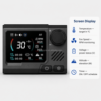 Interruptor Universal OkyRie HC-K024 para Calefactor Diésel 12V 24V LCD, Repuesto para Calefactor de Aire de Estacionamiento de 2KW 5KW 8KW para Camiones, Autocaravanas y Barcos