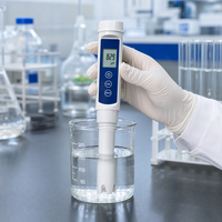 pH-mètre numérique professionnel de haute précision de type stylo pour le test de la qualité de l'eau avec écran LCD rétroéclairé ATC, détecteur de laboratoire