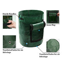Personnalisé extérieur 7 gallons PE sacs de culture de pommes de terre jardin épaissi légume oignon plante sac avec poignée