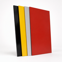 Revêtement mural ignifuge moderne et durable, panneau composite en aluminium ACP, épaisseur 2 mm/3 mm/4 mm, taille 1220x2440 mm, utilisation en extérieur