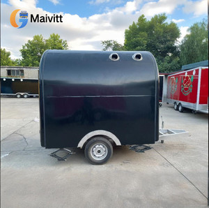 Mobiele Voedselsnackproductie Fastfoodkar-Zwart Zonnescherm Model Mobiele Eetkar - Product Image 3