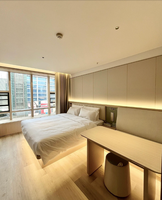 Modernes 3-Sterne Melamin-Sperrholz Modulares Leicht zu Montierendes Hotel-Suite-Möbelset