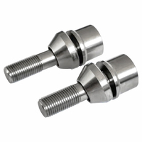 Boulons de moyeu de roue en titane M12 * 1.5*45 pour automobile