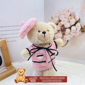 Teddy ISLAND Autorizzazione Globale 14-17cm Vestiti Fatti a Mano Orsacchiotto di <span class=keywords><strong>Peluche</strong></span> Carino Giocattoli di Alta Qualità - Product Image 3