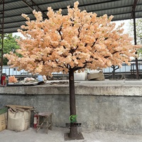 Décoration de fête de restaurant de mariage personnalisée 300 cm 10 pieds tissu de soie artificielle fleur de cerisier arbre